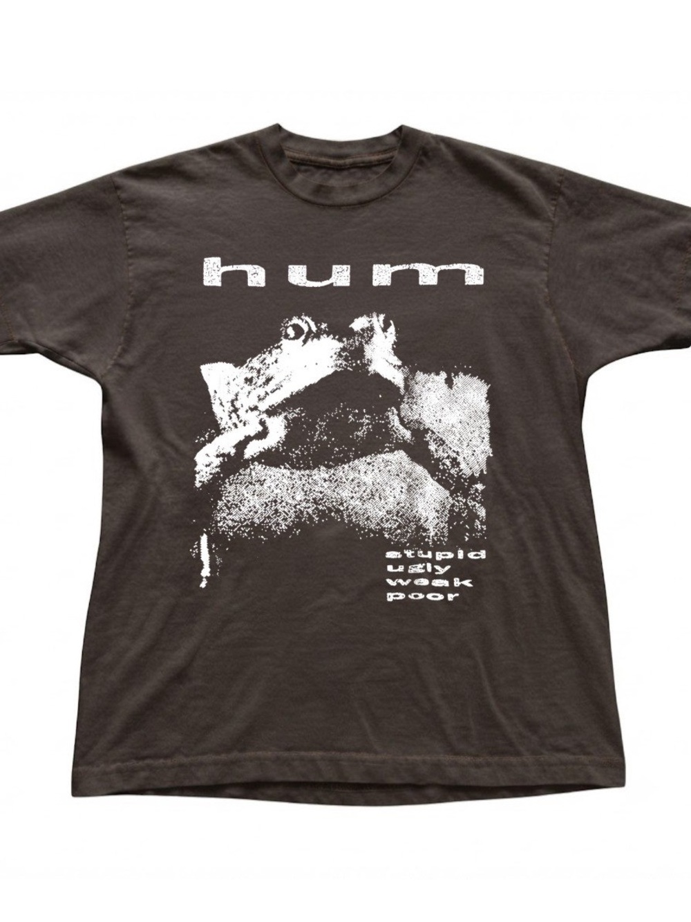 Hum Band Frog Graphic Distressed Print Cotton Gildan T-Shirt